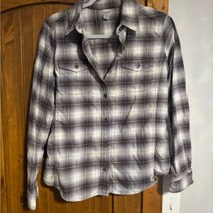 Carhartt Black and White Plaid Shirt